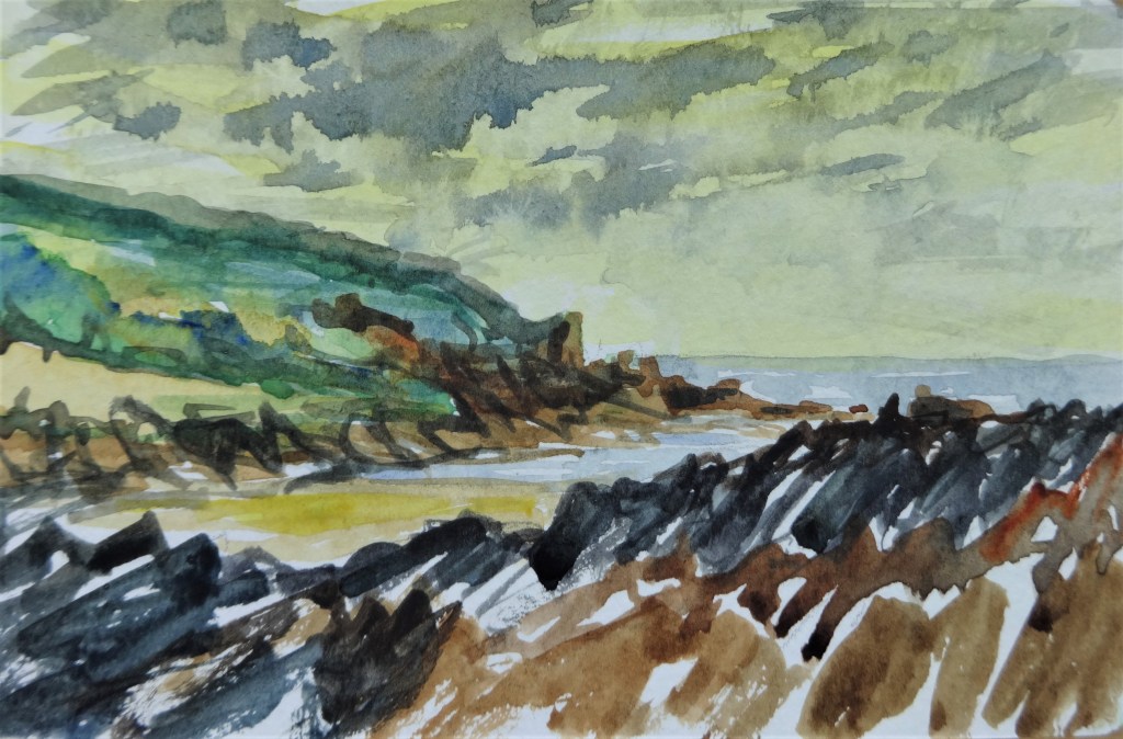 Angle Bay Watercolour 9 x 13 cm