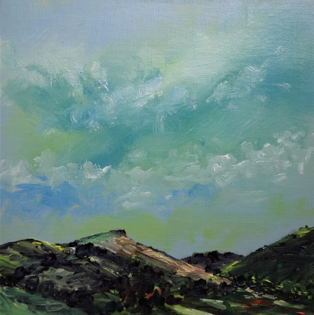 Battlestones Oil on canvas board 45 x 45 cm