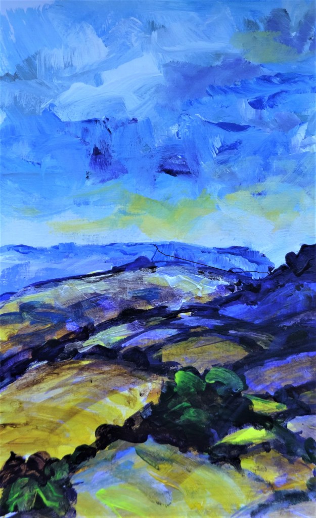 Cein Hepreas from Knuck Bank Acrylic on paper 25 x 15 cm