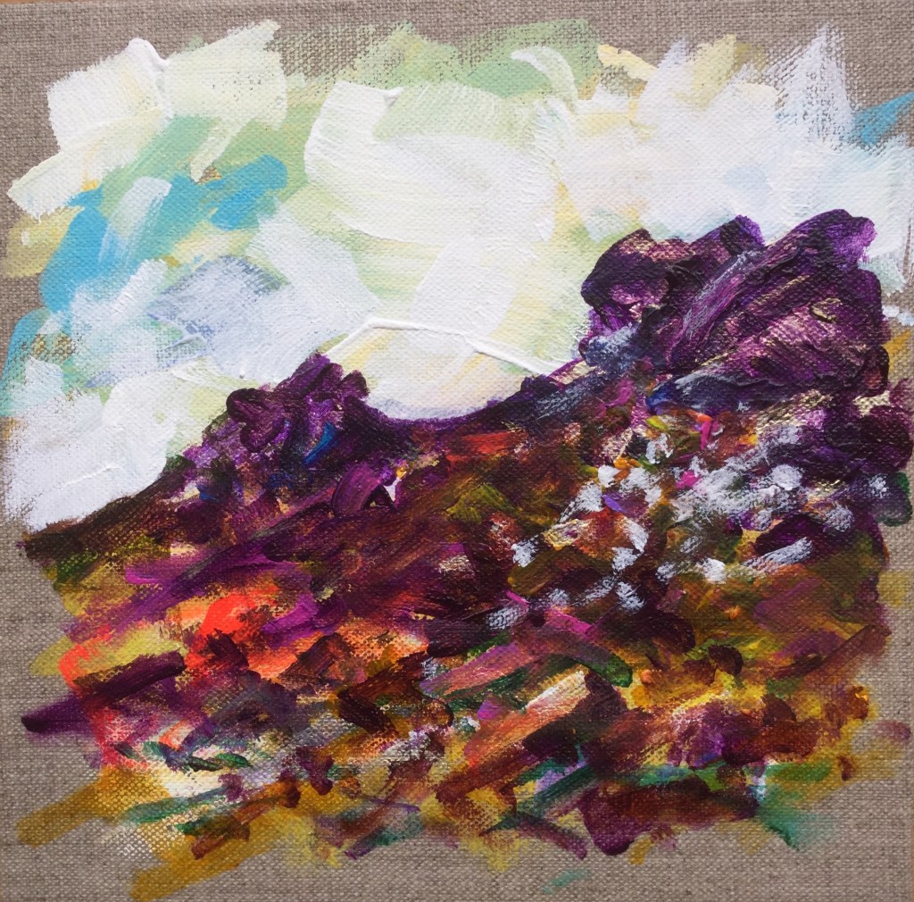 Cranberry Rocks 1 Acrylic on canvas panel 20 x 20 cm