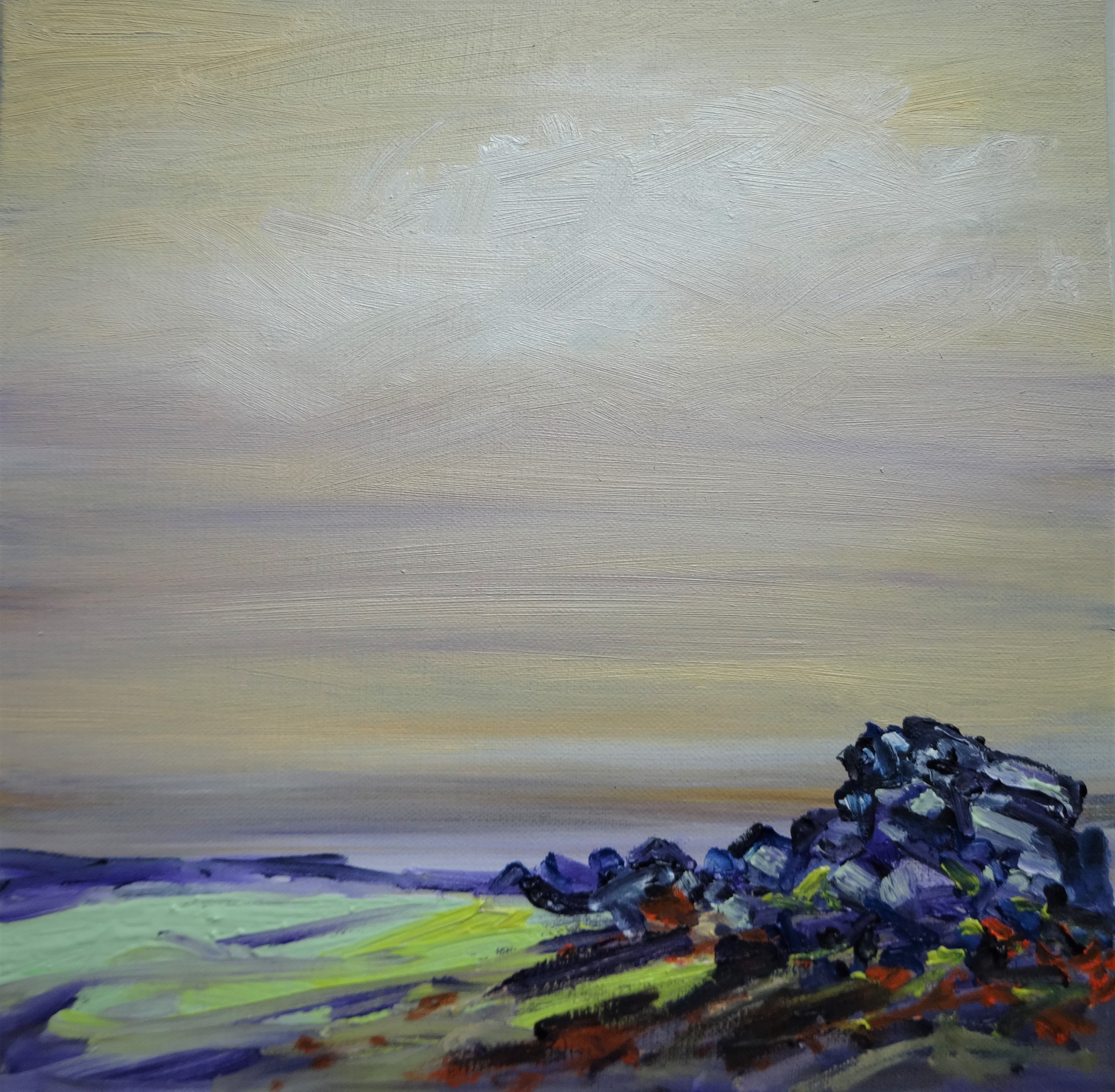 Nipstone Rock Oil on canvas board 45 x 45 cm