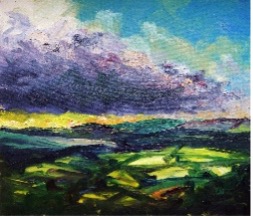 Black Mixen from Fiddler’s Elbow
Acrylic on canvas
30 x 35 cm
