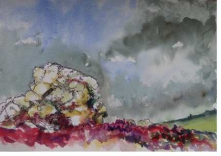 Nipstone Rock
Watercolour and charcoal
25 x 35 cm

