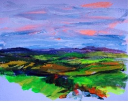 SOLD – Towards South West from Fiddler’s Elbow
Acrylic on paper
30 x 42 cm

