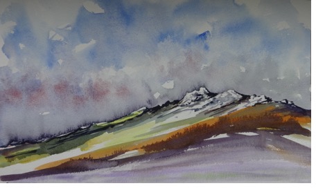 SOLD - Stiperstones Ridge
Watercolour
21 x 35 cm
